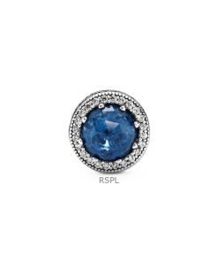 Pandora Radiant Hearts Charm With Blue Crystal And Clear Cubic Zirconia P-791725NMB For Women