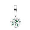 Pandora Moments Four Leaf Clover Dangle Charm With Green Crystals P-792751C01 For Women