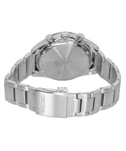 Seiko Chronograph Stainless Steel Blue Dial Solar SSC801P1 100M Men's Watch