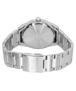 Seiko Essentials Stainless Steel Green Dial Quartz SUR503P1 100M Men's Watch