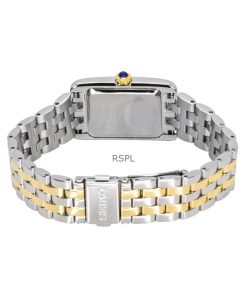 Seiko Two Tone Stainless Steel Silver Dial Quartz SWR087P1 Women's Watch