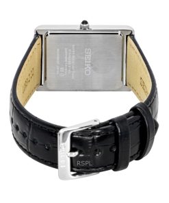 Seiko Conceptual Leather Strap White Dial Quartz SWR103P1 Men's Watch