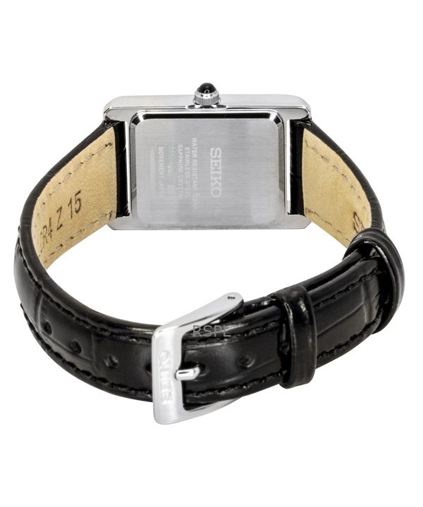 Seiko Classic Leather Strap White Dial Quartz SWR107P1 Women's Watch