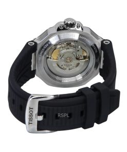 Tissot T-Race Powermatic 80 Silicone Strap Black Dial Automatic T141.807.17.051.00 100M Men's Watch